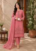 Rose Pink Printed Lawn Kurta Set with Dupatta