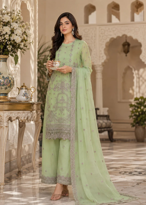 Whisper – Luxury Embroidered Chiffon 3PC Kurta Set