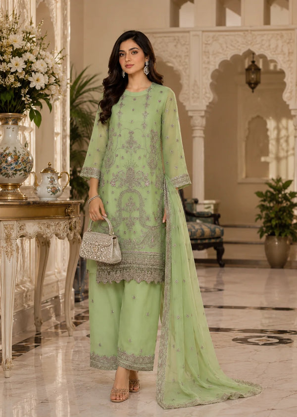 Whisper – Luxury Embroidered Chiffon 3PC Kurta Set