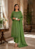 Pistachio Green Embroidered Chiffon Kurta Set with Dupatta