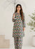 Vibrant Floral Printed Lawn Kurta with Straight Trousers