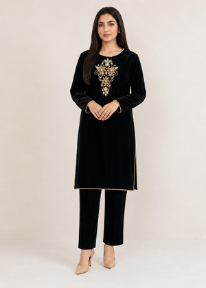 Classic Black – Handmade Premium Velvet Set