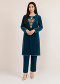Deep Navy – Luxury Handmade 2PC Velvet Suit