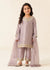 Pinkish Mauve Belle – Premium Silk Kids 3PC Dress