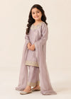 Pinkish Mauve Belle – Premium Silk Kids 3PC Dress