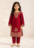 Crimson Charm – Maroon Premium Lawn 2PC Kurta Set