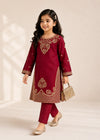 Crimson Charm – Maroon Premium Lawn 2PC Kurta Set