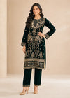 Verdant Noir | Dark Green Velvet Statement