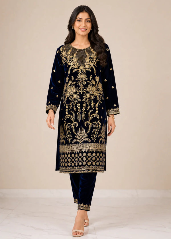 Verdant Noir | Dark Green Velvet Statement