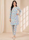 Vibrant Polka Dot Printed Co-Ord Set Unstitched