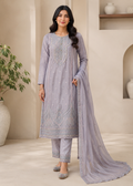 Lilac Grace – Premium Festive Chiffon Suit