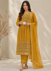 Mustard Elegance – Festive Embroidered Kurta Set