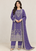 Violet Opulence – Luxury Designer 3 Piece Ensemble