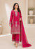 Magenta – Stone Work & Embroidered 3PC Chiffon Set