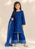 Sapphire Dream– Navy Blue Premium Embroidered Chiffon Kids 3PC Dress
