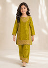 Olive Kattan Silk Kids 2-PC Kurta Set