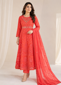 Petal Muse –  Coral PInk Luxury 3PC Maxi Dress
