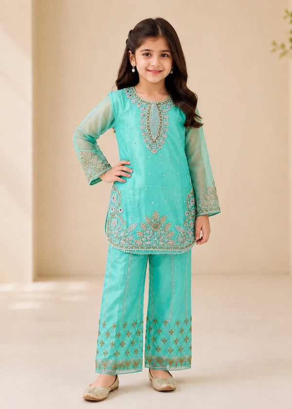 Aqua Kattan Silk Kids Festive Kurta Set
