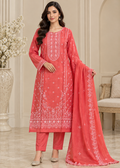 Sunveil Bloom – Premium Embroidered Lawn 3PC Dress with chiffon Dupatta