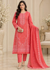 Sunveil Bloom – Premium Embroidered Lawn 3PC Dress with chiffon Dupatta
