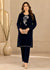 Navy Blue – Premium Handcrafted Velvet 2PC Suit