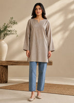 Sutar Plain Pastel Grey Shirt Only