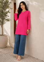 Sutar PLain Pink Kurta
