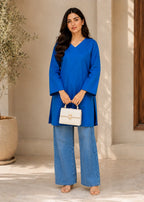 Sutar Royal Blue Kurta