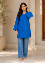 Sutar Royal Blue Kurta