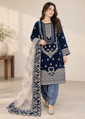 Navy Dynasty Velvet 3-PC Formal Edit