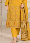 Elegant Mustard Embroidered Kurta Set with Dupatta