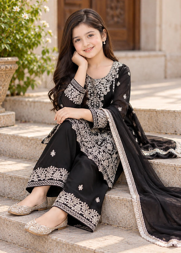 Black With Silver