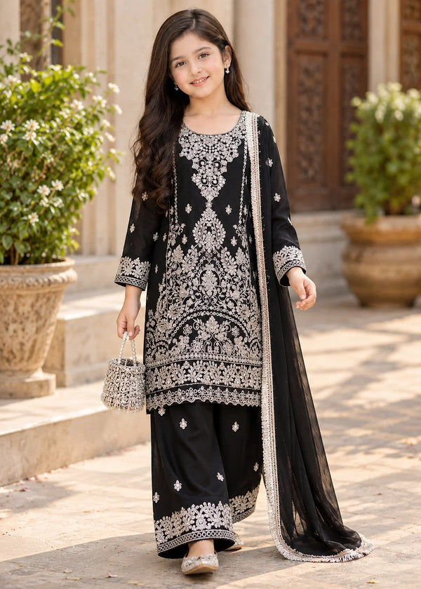 Black With Silver