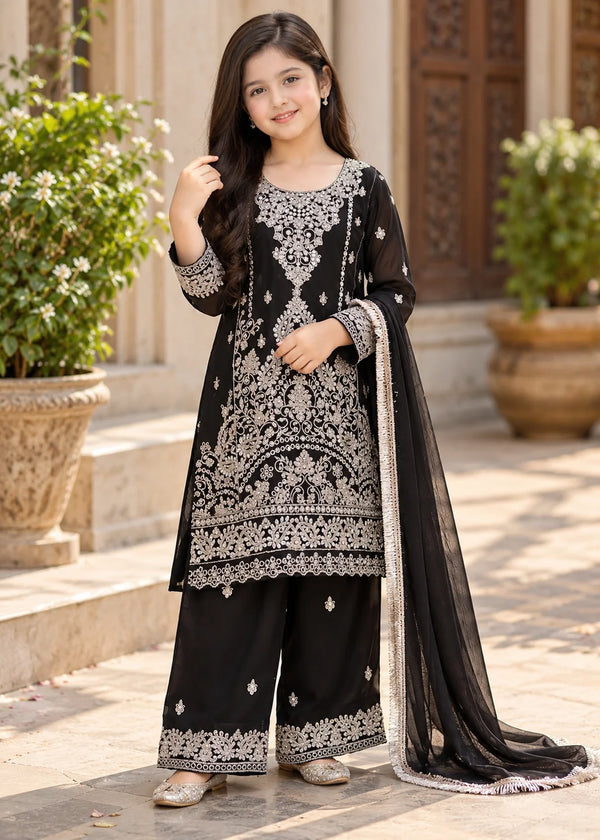Black With Silver