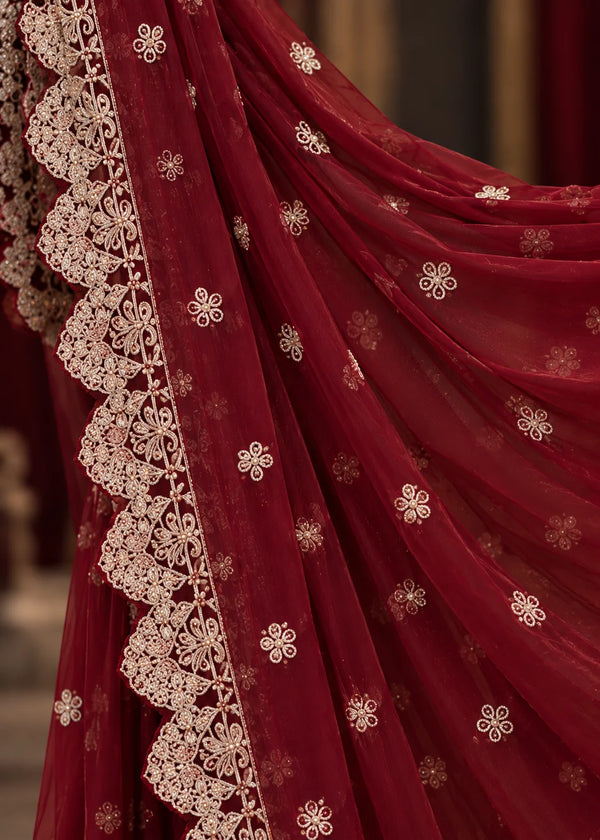 Rang-o-Noor — Laal Anmol Maroon Festive Gharara