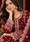 Rang-o-Noor — Laal Anmol Maroon Festive Gharara