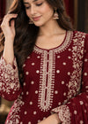 Rang-o-Noor — Laal Anmol Maroon Festive Gharara