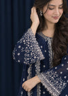 Rang-o-Noor — Neel Shab Navy Blue Festive Gharara