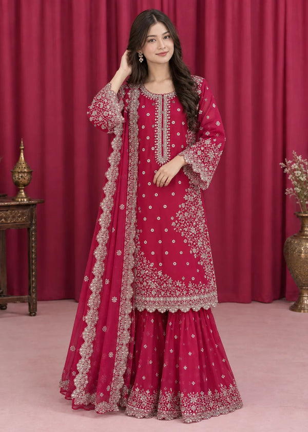 Rang-o-Noor — Hot Pink Rani Hot Pink Festive Gharara
