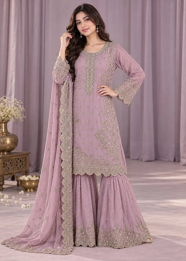 Rang-o-Noor — Gulabi Noor Tea Pink Festive Gharara