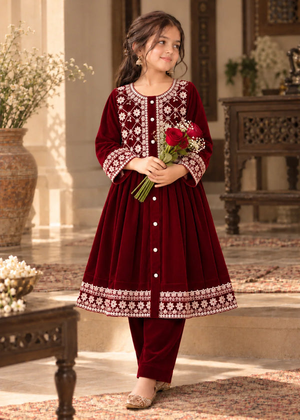 Nayab Maroon Elegance