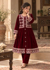 Nayab Maroon Elegance