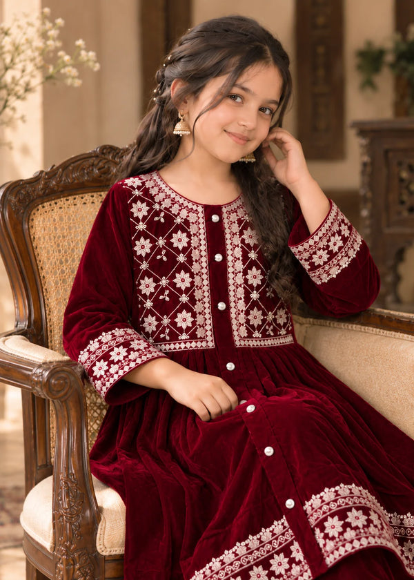 Nayab Maroon Elegance