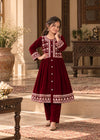Nayab Maroon Elegance
