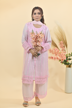 Soft Baby Pink Luxury Embroidered Occasion Edit 3PC Kurta Set