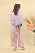 Soft Baby Pink Luxury Embroidered Occasion Edit 3PC Kurta Set