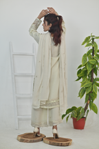Cream Luxury Embroidered Occasion Edit  3PC Kurta Set