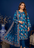 3 Piece Printed Lawn Suit - Stitched