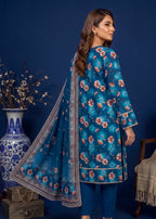 3 Piece Printed Lawn Suit - Stitched