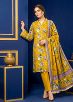 3 Piece Printed Lawn Suit - Stitched